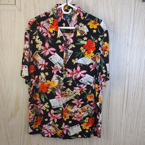George Black Floral Men's Shirt